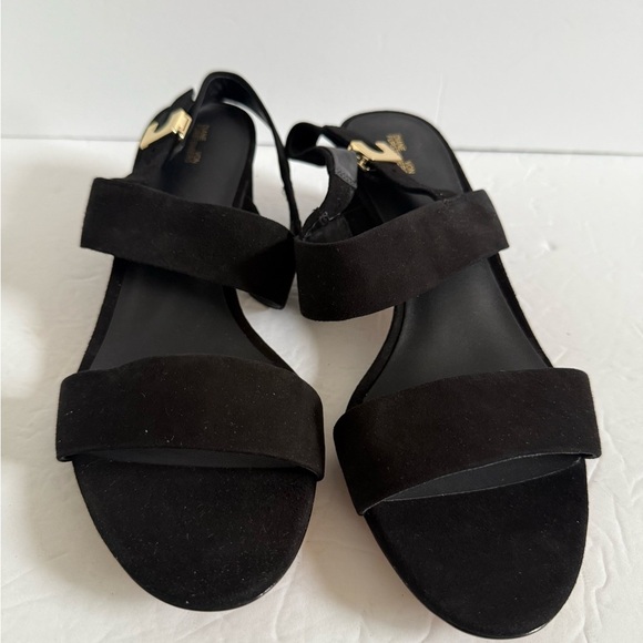 Diane Von Furstenberg Black Wedge Sandals - Picture 3 of 11